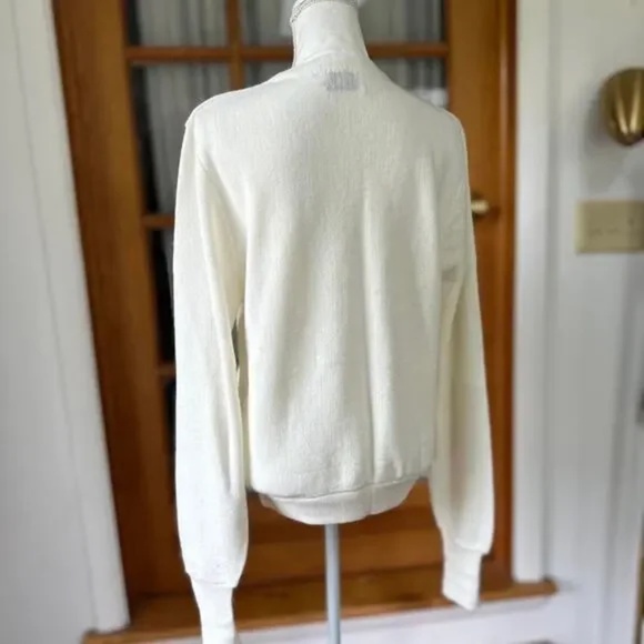 Vintage Lacoste White Cardigan Size M excellent condition - Picture 5 of 5